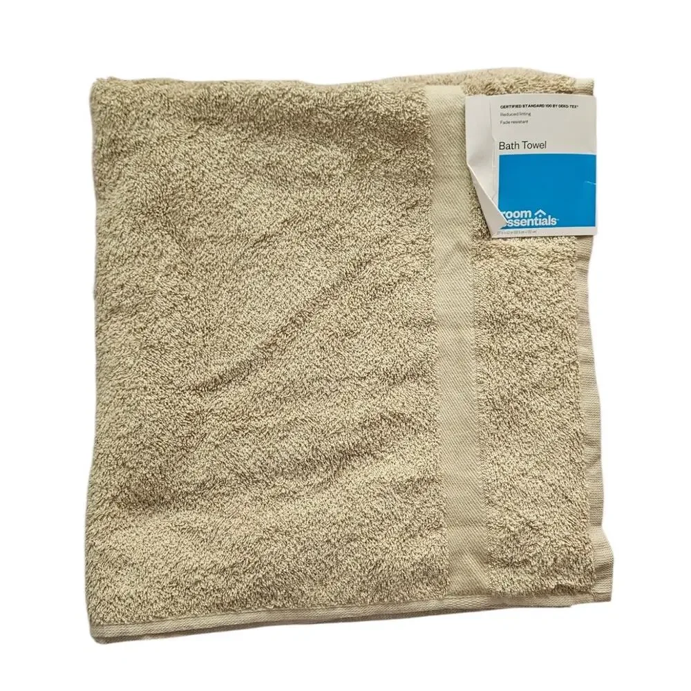 NEW ROOM ESSENTIALS TanBath Towel Soft Absorbent Cotton Blend NEW with Tags